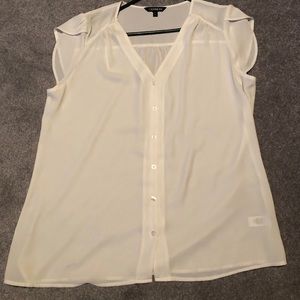 Sheer cream Express size large shirt